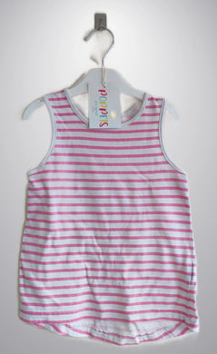 Primark, Pink Stripey Vest Top, Girls, 2-3 Years preloved