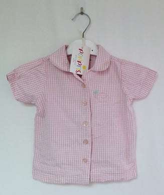 Nutmeg, Pink with Elephant Shirt, Girls, 9-12 Months preloved secondhand clearance