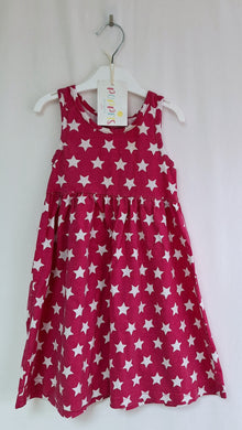 Primark, Pink with White Stars Dress, Girls, 2-3 Years preloved secondhand clearance