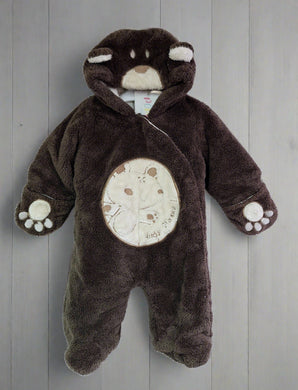 Cherokee, Brown Bear All in One/Snow Suit, Boys, 0-3 Months preloved