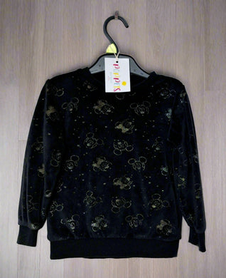 Disney, Velour Minnie & Mickey Mouse Jumper, Girls, 4-5 Years preloved