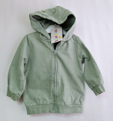 H&M, Green Hooded Jacket, Boys, 9-12 Months preloved