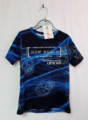 Pep & Co, 'New Goals.. Blue Top, Boys, 6-7 Years preloved
