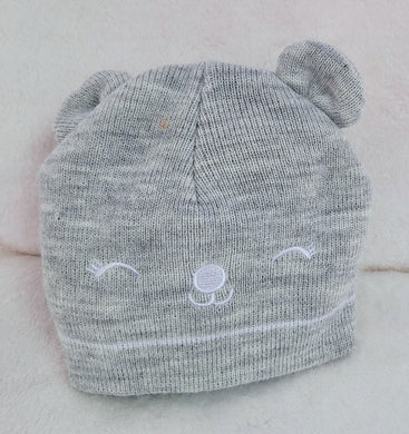 Primark, Grey Bear Hat, 6-12 Months preloved