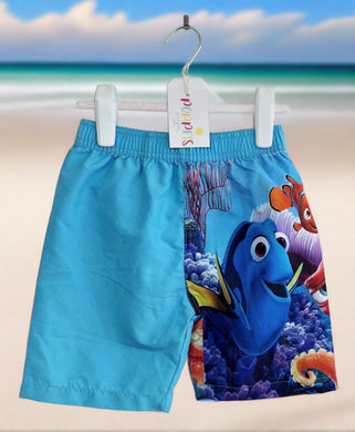Avon, Nemo & Dori Blue Swimming Shorts, Boys, 4-5 Years preloved
