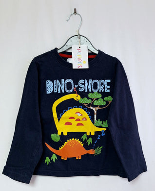 PJ Collection, Dinosaur Blue Pyjama Top, Boys, 5-6 Years preloved clearance