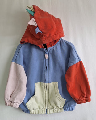 Next, Multi Coloured Hooded Jacket, Girls, 2-3 Years dinosaur preloved secondhand