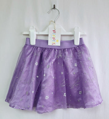 Lilac Tutu Butterfly & Flowers Skirt, Girls, 5-7 Years preloved secondhand clearance