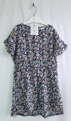 H&M, Pink & Lilac Flowery Dress, Girls, 5-6 Years preloved secondhand