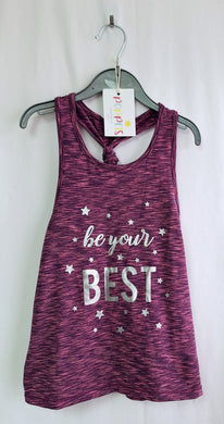 George, Purple with Stars 'Be your Best.. Top, Girls, 6-7 Years preloved secondhand