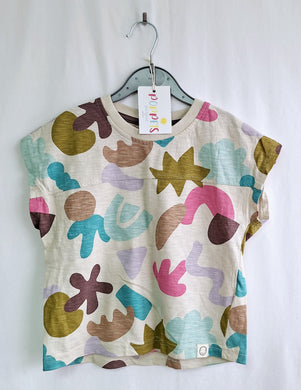 George, Patterned Top, Girls, 4-5 Years preloved secondhand