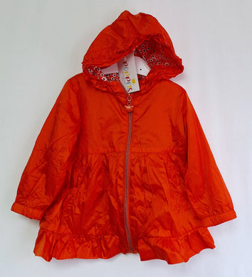 Primigino, Orange Hooded Jacket, Girls, 12-18 Months preloved secondhand