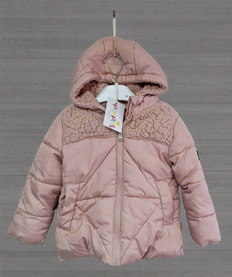 DKNY, Pink Hooded Coat, Girls, 18 Months preloved secondhand