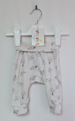H&M, Beige Koala Trousers, 1-2 Months preloved secondhand