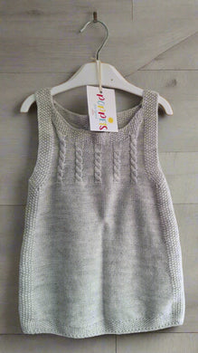 F&F, Grey Knitted Top, Girls, 12-18 Months preloved secondhand