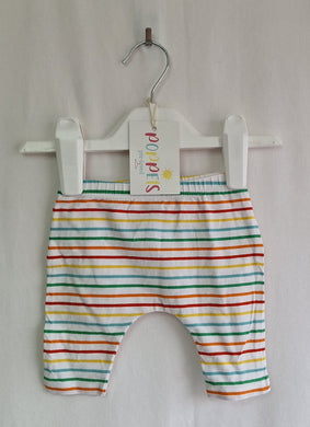 Next, Multi Coloured Stripey Trousers, Up To 1 Month preloved secondhand