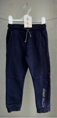 George, 'Little Legend.. Blue Jogging Bottoms, Boys, 4-5 Years preloved secondhand clearance