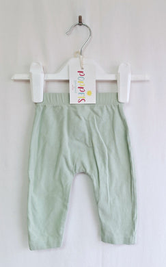 George, Pale Green Leggings, Girls, 0-3 Months preloved secondhand