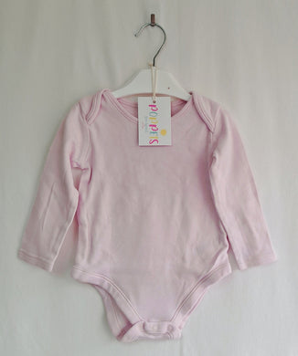 Nutmeg, Plain Pink Vest, Girls, 12-18 Months preloved