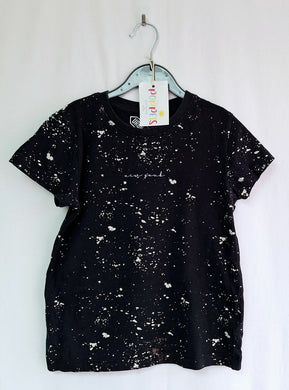 Matalan, 'New York.. Speckled Black Top, Boys, 7 Years preloved