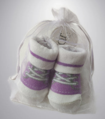 QT, Purple NEW Socks, Girls, 6-12 Months 