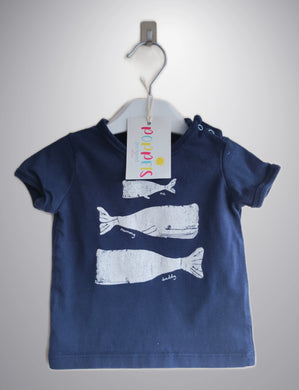 Next, Blue Whale Top, Boys, Up to 3 Months preloved