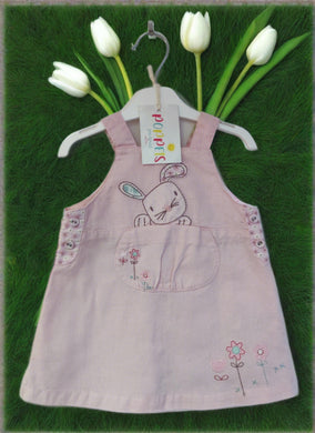 Next, Pink Bunny Dress, Girls, 3-6 Months preloved