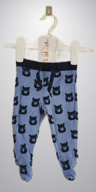 F&F, Blue Bear Trousers, Boys, 3-6 Months preloved