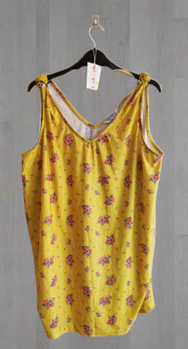 Dorothy Perkins, Yellow Flowery Maternity Top, Size 20 preloved