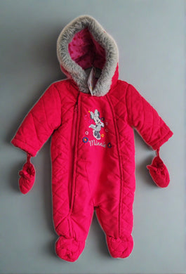 BHS, Minnie Mouse Snow Suit, Girls, 3-6 Months preloved